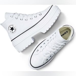 Converse Women's White High-Top Platform Sneakers